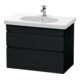 Duravit Waschtischunterschrank DuraStyle 80x45,3cm, Ei sw, 2 Schubk., wandhängend-1