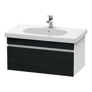 Duravit Waschtischunterschrank DuraStyle 80x45,3cm, Ei sw/we ma, 1 Ausz., wandhängend