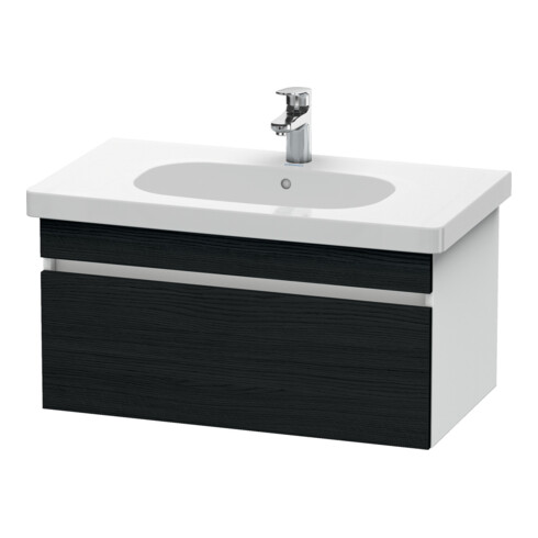 Duravit Waschtischunterschrank DuraStyle 80x45,3cm, Ei sw/we ma, 1 Ausz., wandhängend