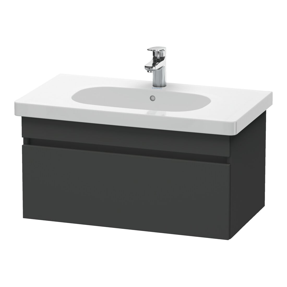 Duravit Waschtischunterschrank DuraStyle 80x45,3cm, graph ma, 1 Ausz., wandhängend