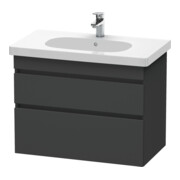 Duravit Waschtischunterschrank DuraStyle 80x45,3cm, graph ma, 2 SchKa., wandhängend