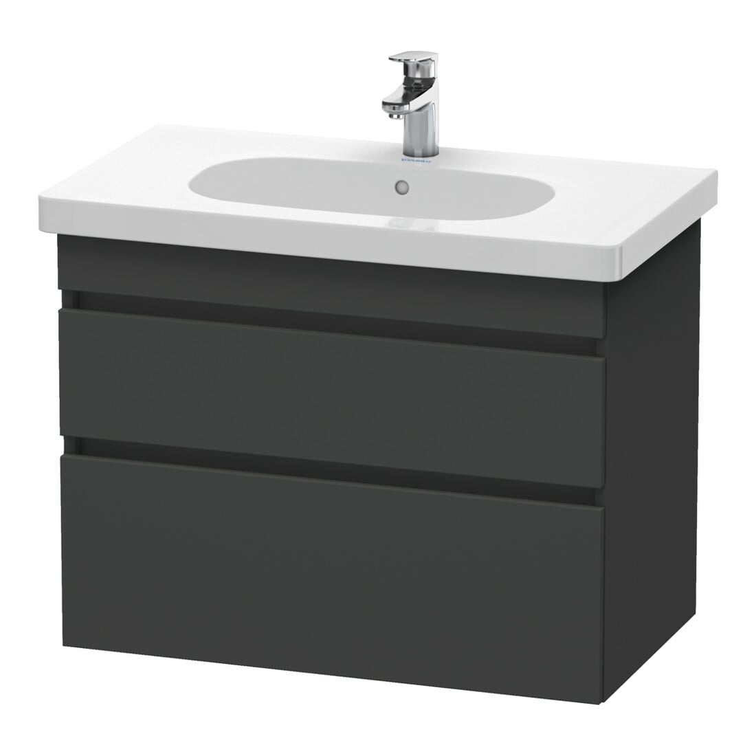 Duravit Waschtischunterschrank DuraStyle 80x45,3cm, graph ma, 2 SchKa., wandhängend