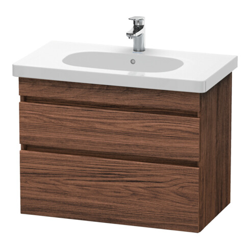 Duravit Waschtischunterschrank DuraStyle 80x45,3cm, Nussb dkl., 2 SchKa., wandhängend