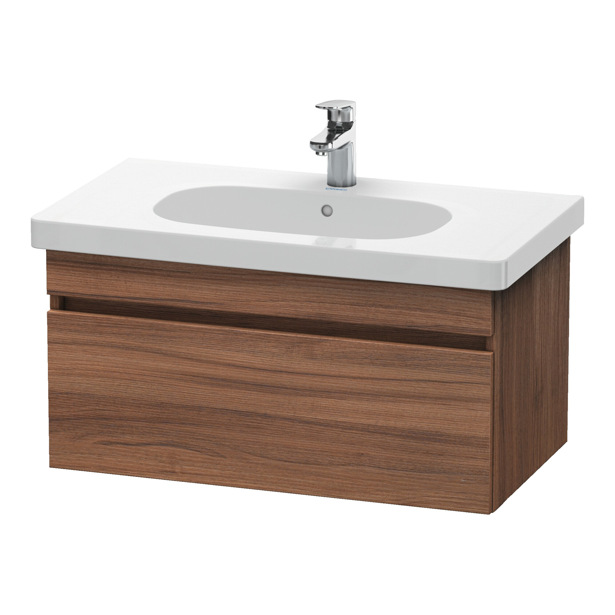 Duravit Waschtischunterschrank DuraStyle 80x45,3cm, Nussb Nat, 1 Ausz., wandhängend