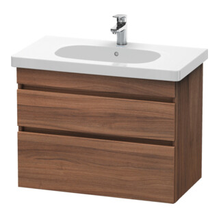 Duravit Waschtischunterschrank DuraStyle 80x45,3cm, Nussb Nat, 2 SchKa., wandhängend