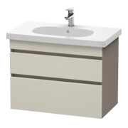 Duravit Waschtischunterschrank DuraStyle 80x45,3cm, tau/bas ma, 2 SchKa., wandhängend
