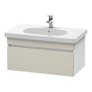 Duravit Waschtischunterschrank DuraStyle 80x45,3cm, tau/we ma, 1 Ausz., wandhängend