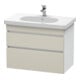 Duravit Waschtischunterschrank DuraStyle 80x45,3cm, tau/we ma, 2 SchKa., wandhängend-1