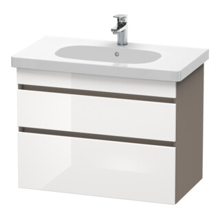 Duravit Waschtischunterschrank DuraStyle 80x45,3cm, we. hg/b ma, 2 SchKa., wandhängend