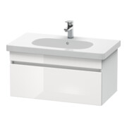 Duravit Waschtischunterschrank DuraStyle 80x45,3cm, we. hgl/we ma, 1 Ausz., wandhängend