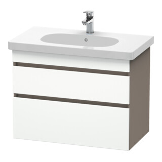 Duravit Waschtischunterschrank DuraStyle 80x45,3cm, we. m/bas ma, 2 SchKa., wandhängend