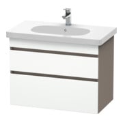 Duravit Waschtischunterschrank DuraStyle 80x45,3cm, we. m/bas ma, 2 SchKa., wandhängend