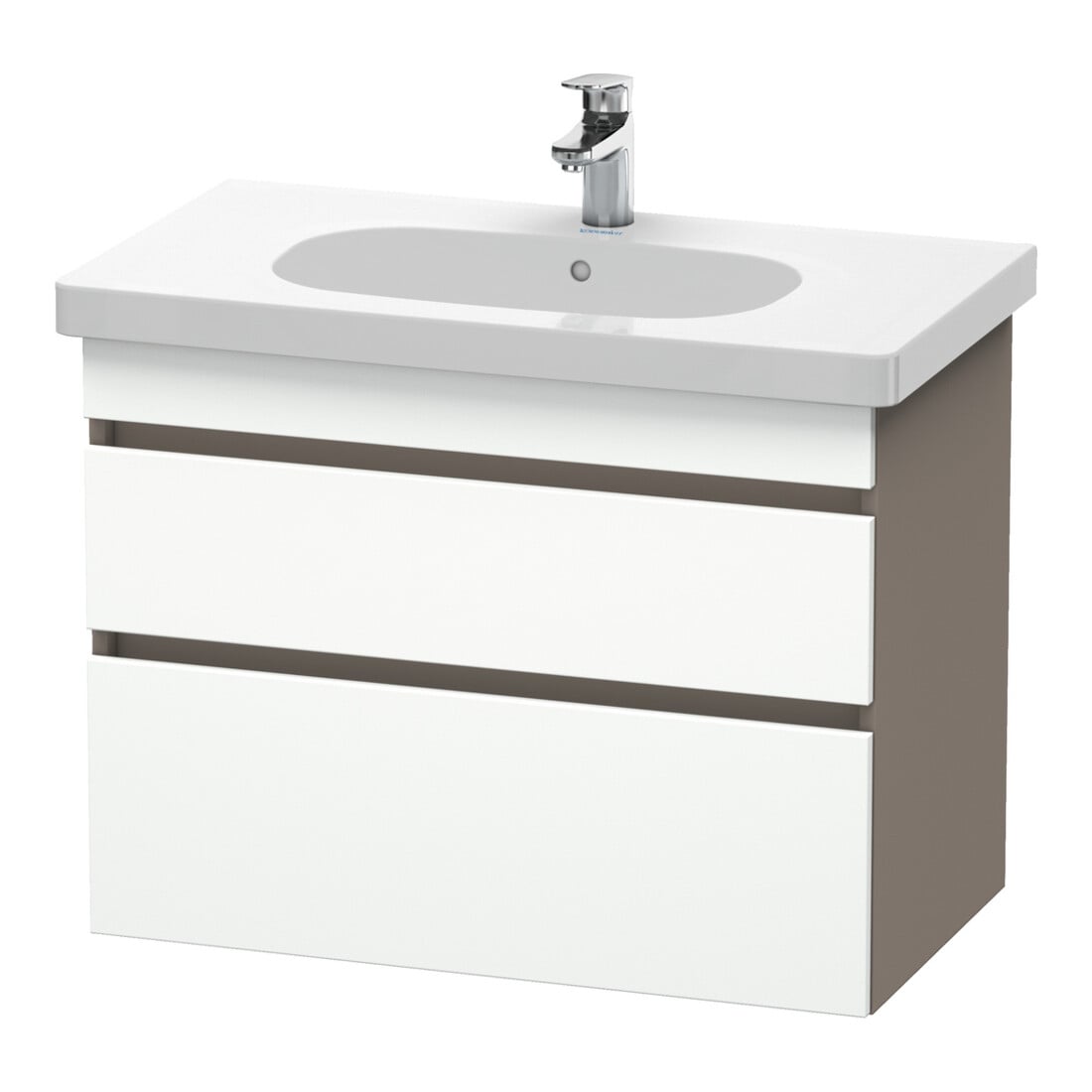 Duravit Waschtischunterschrank DuraStyle 80x45,3cm, we. m/bas ma, 2 SchKa., wandhängend