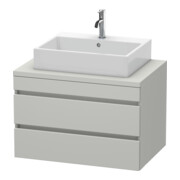 Duravit Waschtischunterschrank DuraStyle 80x54,8cm, betongr ma, f Kons, 2 SchKa.