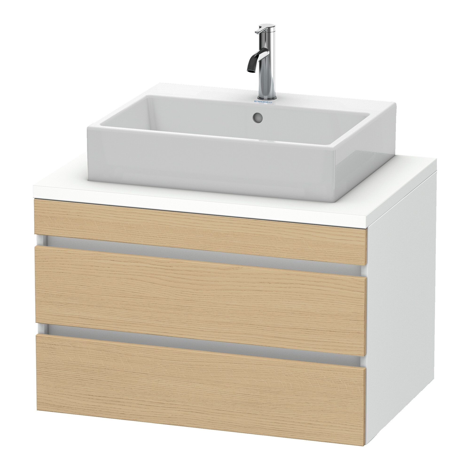 Duravit Waschtischunterschrank DuraStyle 80x54,8cm, E na/we ma, f Kons, 2 SchKa.