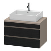 Duravit Waschtischunterschrank DuraStyle 80x54,8cm, E sw/Bas ma, f Kons, 2 SchKa.