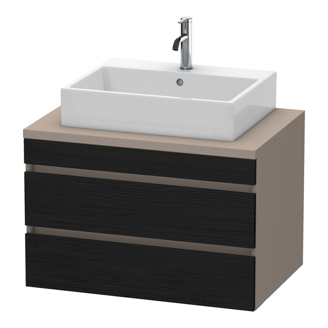 Duravit Waschtischunterschrank DuraStyle 80x54,8cm, E sw/Bas ma, f Kons, 2 SchKa.