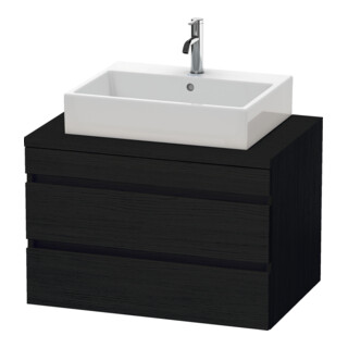 Duravit Waschtischunterschrank DuraStyle 80x54,8cm, Ei sw, f Kons, 2 Schubkästen