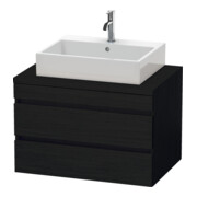 Duravit Waschtischunterschrank DuraStyle 80x54,8cm, Ei sw, f Kons, 2 Schubkästen