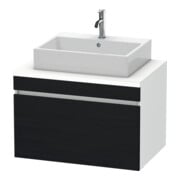 Duravit Waschtischunterschrank DuraStyle 80x54,8cm, Ei sw/we ma, f Kons, 1 Auszug