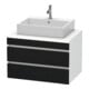 Duravit Waschtischunterschrank DuraStyle 80x54,8cm, Ei sw/we ma, f Kons, 2 SchKa.-1