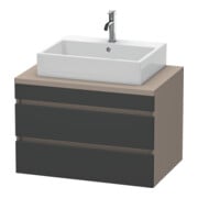 Duravit Waschtischunterschrank DuraStyle 80x54,8cm, gra m/ba ma, f Kons, 2 SchKa.