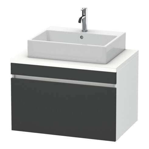 Duravit Waschtischunterschrank DuraStyle 80x54,8cm, gra m/we ma, f Kons, 1 Ausz.