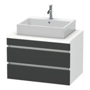 Duravit Waschtischunterschrank DuraStyle 80x54,8cm, gra m/we ma, f Kons, 2 SchKa.