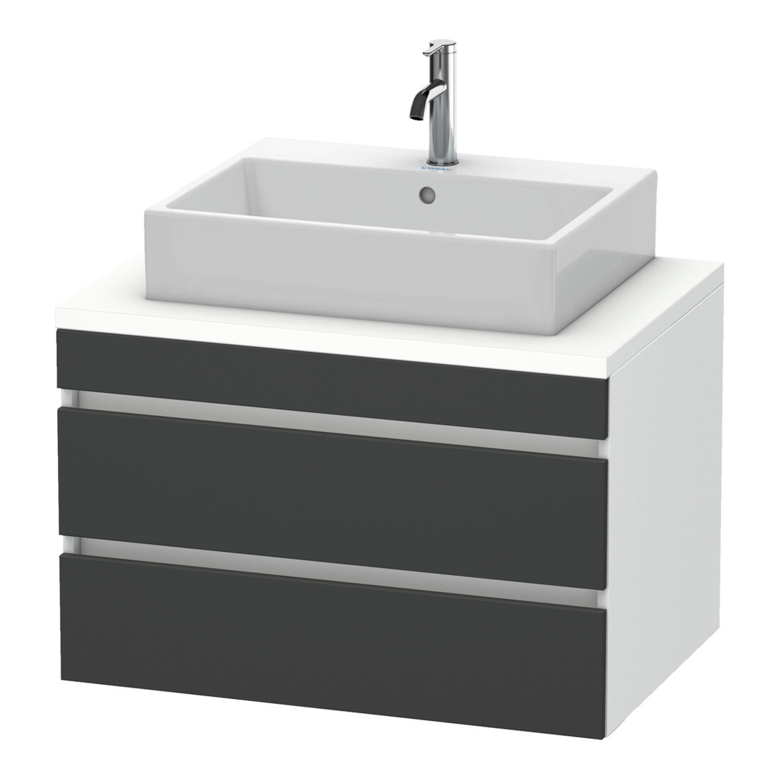 Duravit Waschtischunterschrank DuraStyle 80x54,8cm, gra m/we ma, f Kons, 2 SchKa.