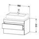 Duravit Waschtischunterschrank DuraStyle 80x54,8cm, graph ma, f Kons, 2 SchKa.