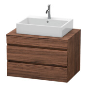 Duravit Waschtischunterschrank DuraStyle 80x54,8cm, Nussb dkl., f Kons, 2 SchKa.