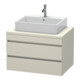 Duravit Waschtischunterschrank DuraStyle 80x54,8cm, Tau, f Konsole, 2 Schubkästen-1