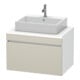 Duravit Waschtischunterschrank DuraStyle 80x54,8cm, tau/we ma, f Kons, 1 Auszug-1