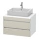 Duravit Waschtischunterschrank DuraStyle 80x54,8cm, tau/we ma, f Kons, 2 SchKa.-1