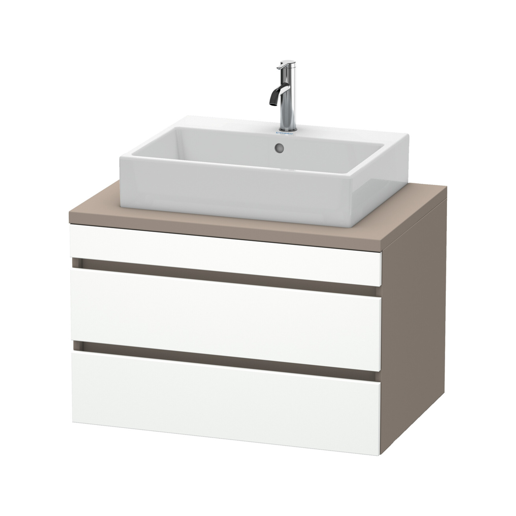 Duravit Waschtischunterschrank DuraStyle 80x54,8cm, w m/bas ma, f Kons, 2 SchKa.