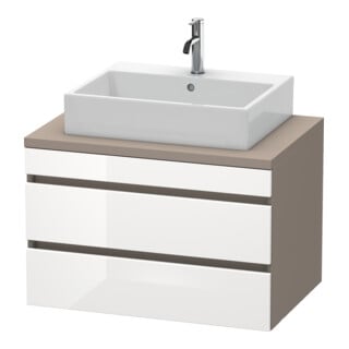 Duravit Waschtischunterschrank DuraStyle 80x54,8cm, we. hg/b ma, f Kons, 2 SchKa.