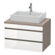Duravit Waschtischunterschrank DuraStyle 80x54,8cm, we. hg/b ma, f Kons, 2 SchKa.-1