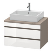Duravit Waschtischunterschrank DuraStyle 80x54,8cm, we. hg/b ma, f Kons, 2 SchKa.