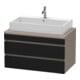 Duravit Waschtischunterschrank DuraStyle 90x54,8cm, E sw/Bas ma, f Kons, 2 SchKa.-1