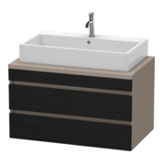 Duravit Waschtischunterschrank DuraStyle 90x54,8cm, E sw/Bas ma, f Kons, 2 SchKa.