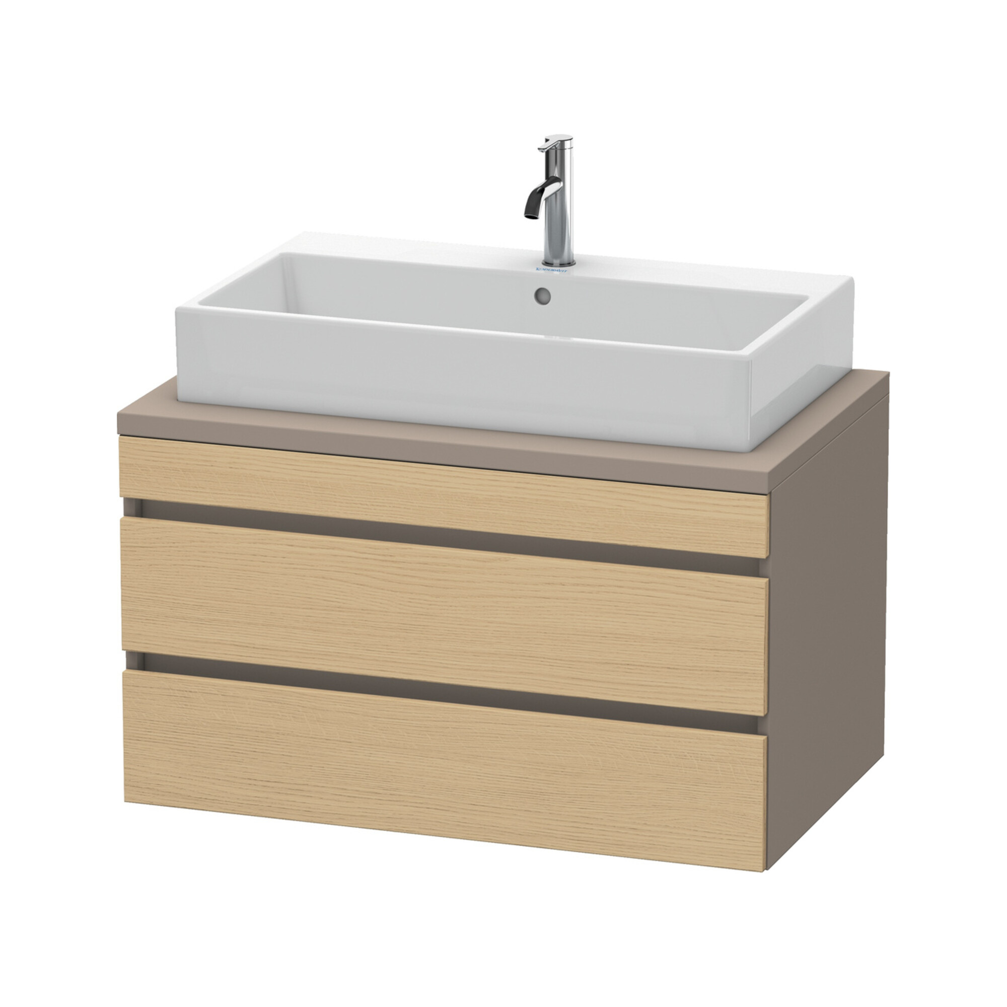 Duravit Waschtischunterschrank DuraStyle 90x54,8cm, Ei nat/b ma, f Kons, 2 SchKa.