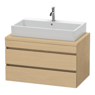 Duravit Waschtischunterschrank DuraStyle 90x54,8cm, Ei Nat, f Kons, 2 Schubkästen