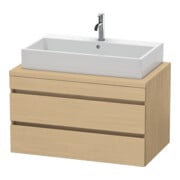 Duravit Waschtischunterschrank DuraStyle 90x54,8cm, Ei Nat, f Kons, 2 Schubkästen