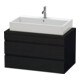 Duravit Waschtischunterschrank DuraStyle 90x54,8cm, Ei sw, f Kons, 2 Schubkästen-1