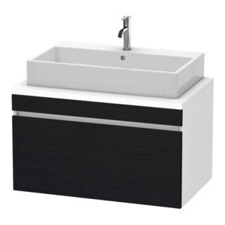 Duravit Waschtischunterschrank DuraStyle 90x54,8cm, Ei sw/we ma, f Kons, 1 Auszug