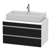 Duravit Waschtischunterschrank DuraStyle 90x54,8cm, Ei sw/we ma, f Kons, 2 SchKa.