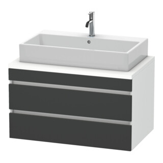 Duravit Waschtischunterschrank DuraStyle 90x54,8cm, gra m/we ma, f Kons, 2 SchKa.