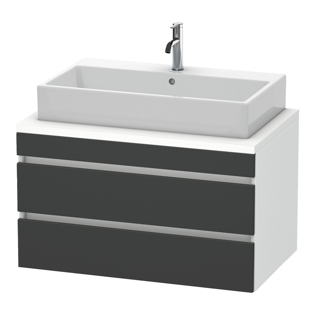 Duravit Waschtischunterschrank DuraStyle 90x54,8cm, gra m/we ma, f Kons, 2 SchKa.