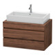 Duravit Waschtischunterschrank DuraStyle 90x54,8cm, Nussb dkl., f Kons, 2 SchKa.-1
