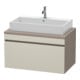 Duravit Waschtischunterschrank DuraStyle 90x54,8cm, tau/bas ma, f Kons, 1 Auszug-1